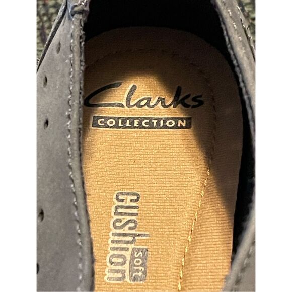 Clarks Womens Dark Gray Nubuck Leather Sable Artisan Daelyn Summit Shoes Size 8 - Picture 11 of 16